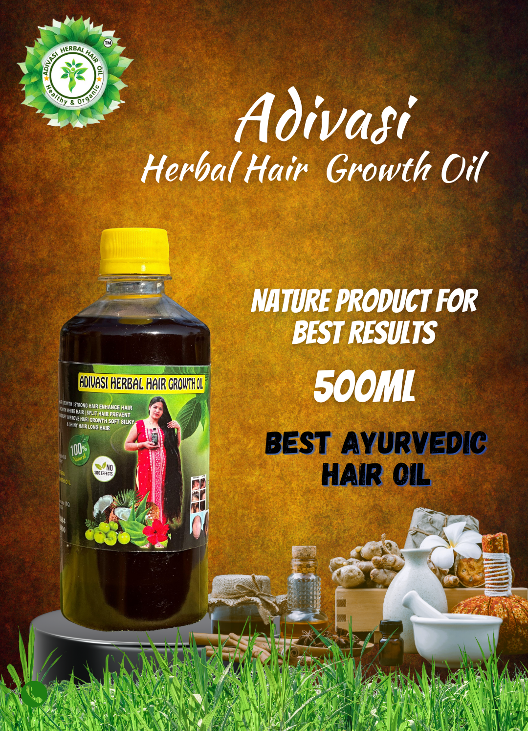 Adivasi herbal hair growth oil (All  variants )